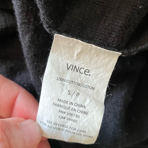 Vince cotton knit color block maxi tank dress black navy S - Picture 9 of 9